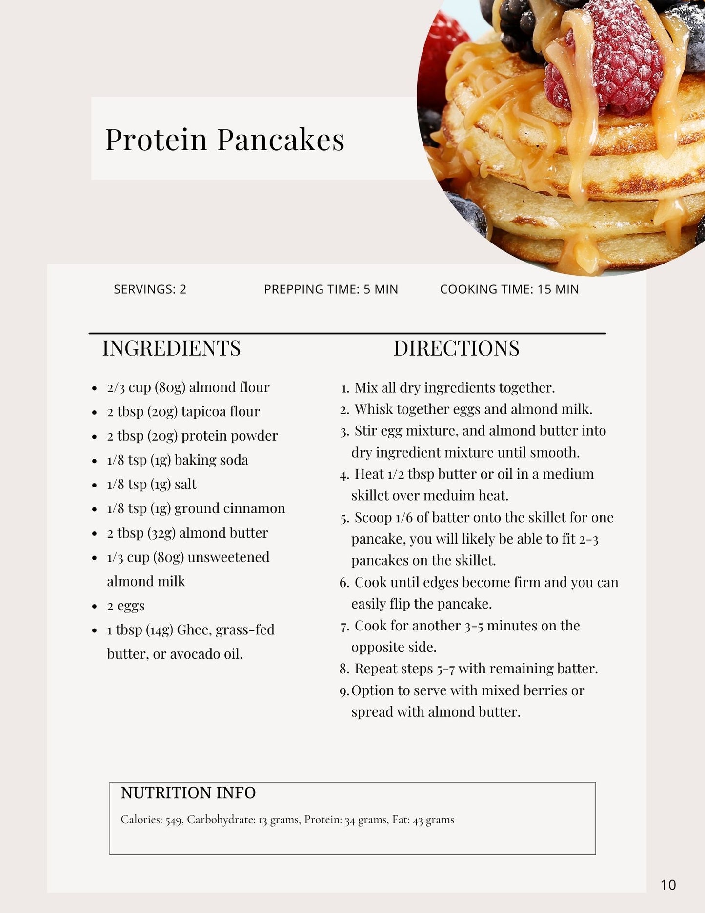 High Protein Recipe Book