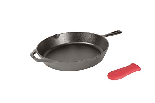 Lodge Cast Iron Red Silicone Hot Handle Holder for Skillets, ASHH41,  includes One Red Handle Holder